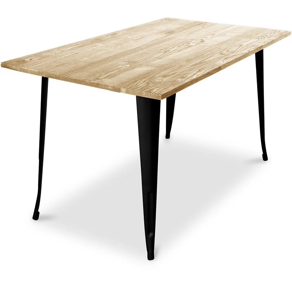 Mesa de Comedor Rectangular - Diseño Industrial - Madera - Troy image 8
