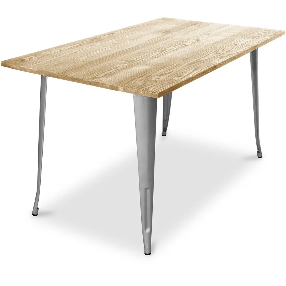 Mesa de Comedor Rectangular - Diseño Industrial - Madera - Troy image 8