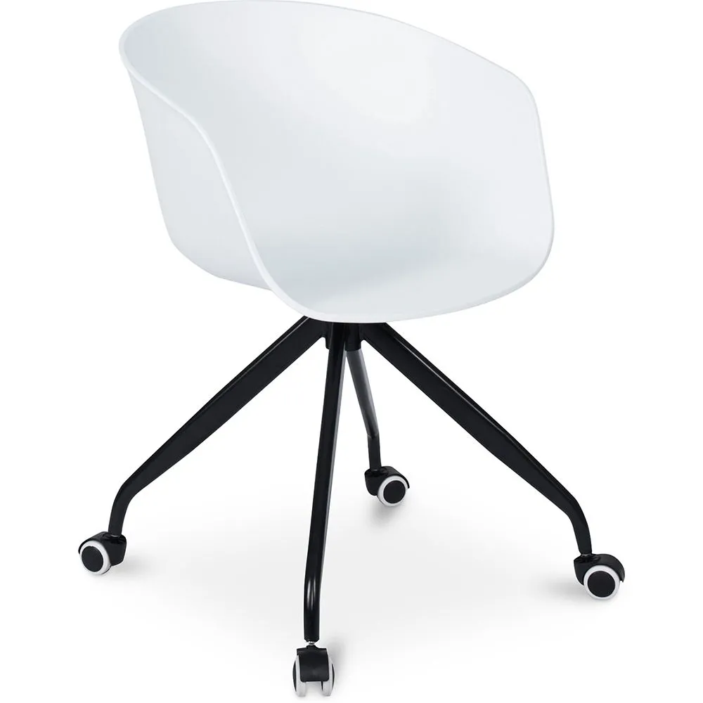 Silla de Oficina con Reposabrazos - Silla de Escritorio con Ruedas - Joan  image 8