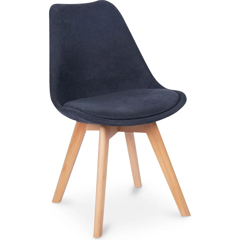 Silla de Comedor Tapizada en Tela - Estilo Escandinavo - Denisse image 8