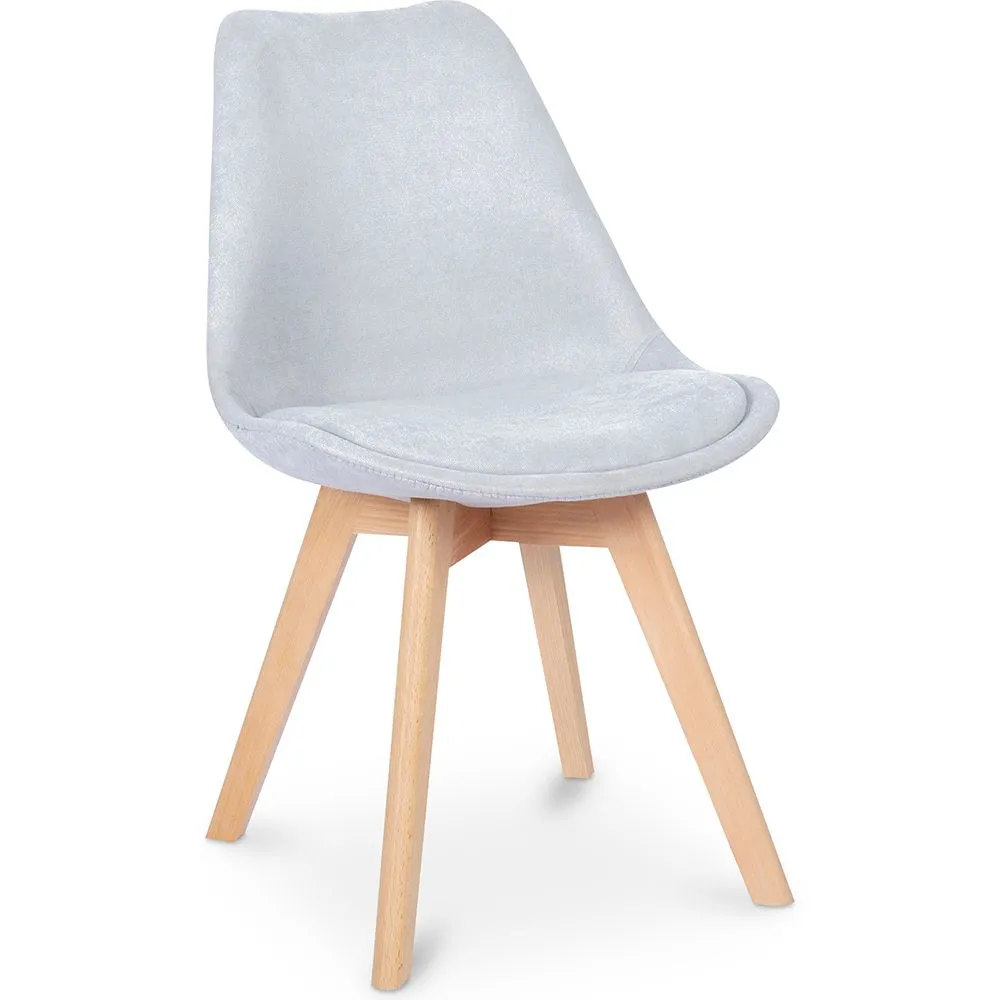 Silla de Comedor Tapizada en Tela - Estilo Escandinavo - Denisse image 8