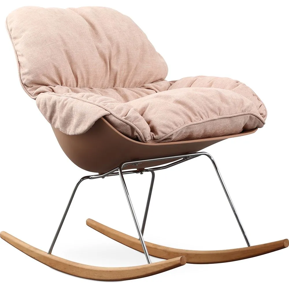 Sillón Mecedora Acolchada - Diseño Escandinavo - Ruma image 8