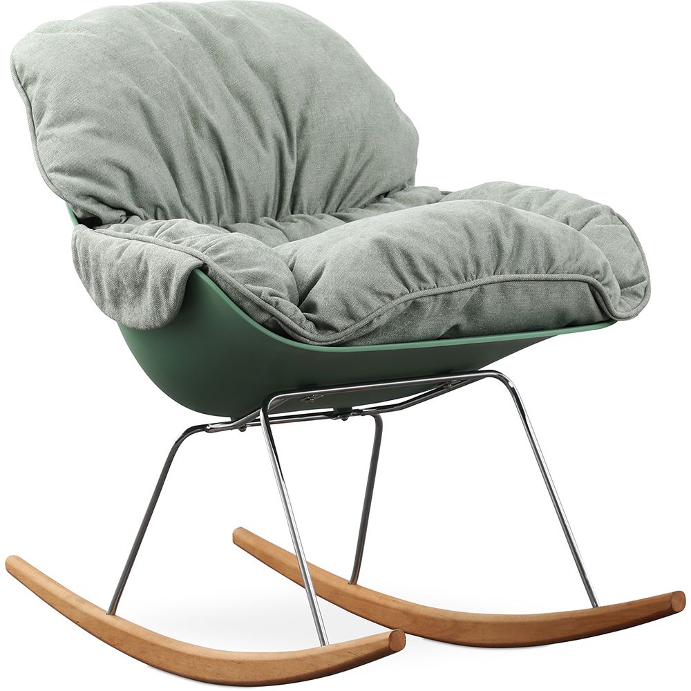 Sillón Mecedora Acolchada - Diseño Escandinavo - Ruma image 8
