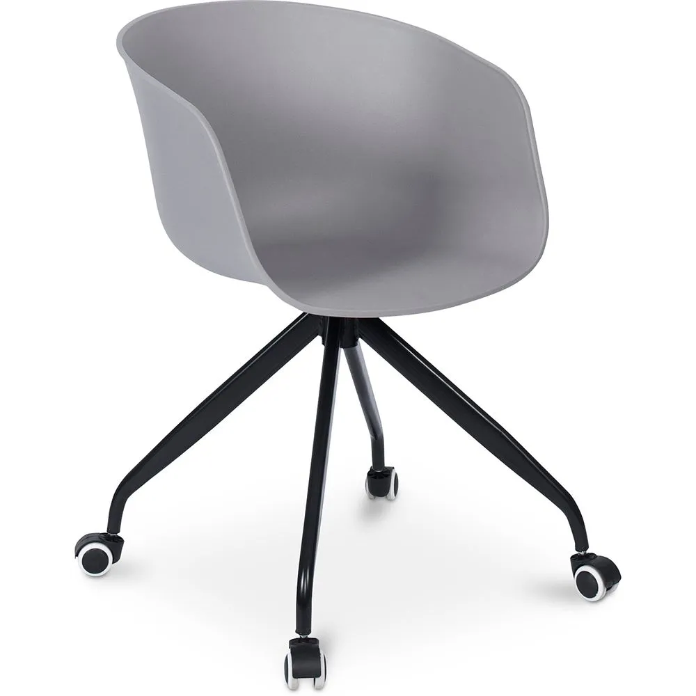 Silla de Oficina con Reposabrazos - Silla de Escritorio con Ruedas - Joan  image 8