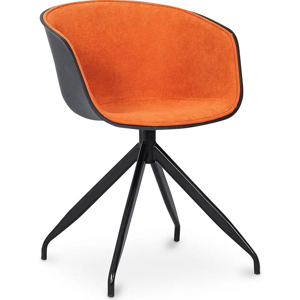 Silla de Oficina con Reposabrazos - Silla de Escritorio de Diseño Negro - Jodie  image 8