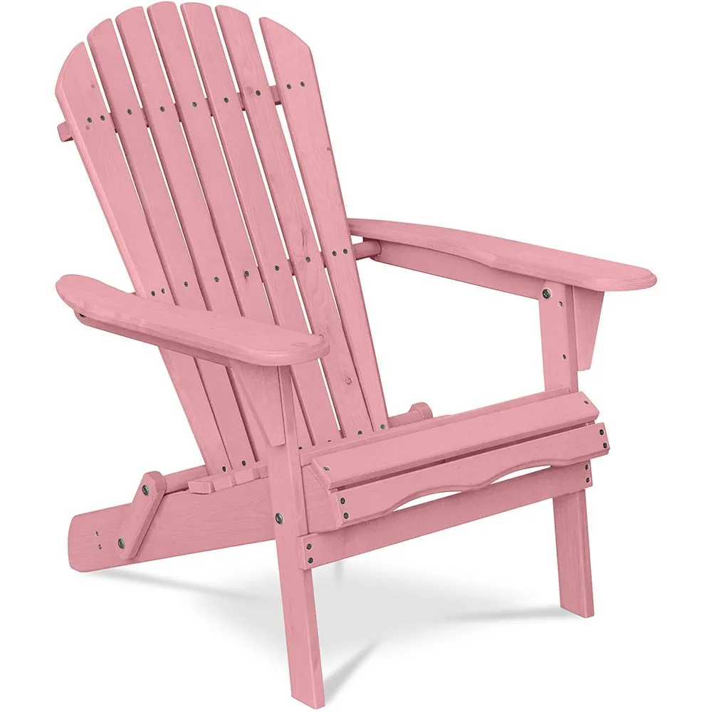 Silla de Exterior de Madera con Reposabrazos - Silla de Jardín - Adirondack  image 8