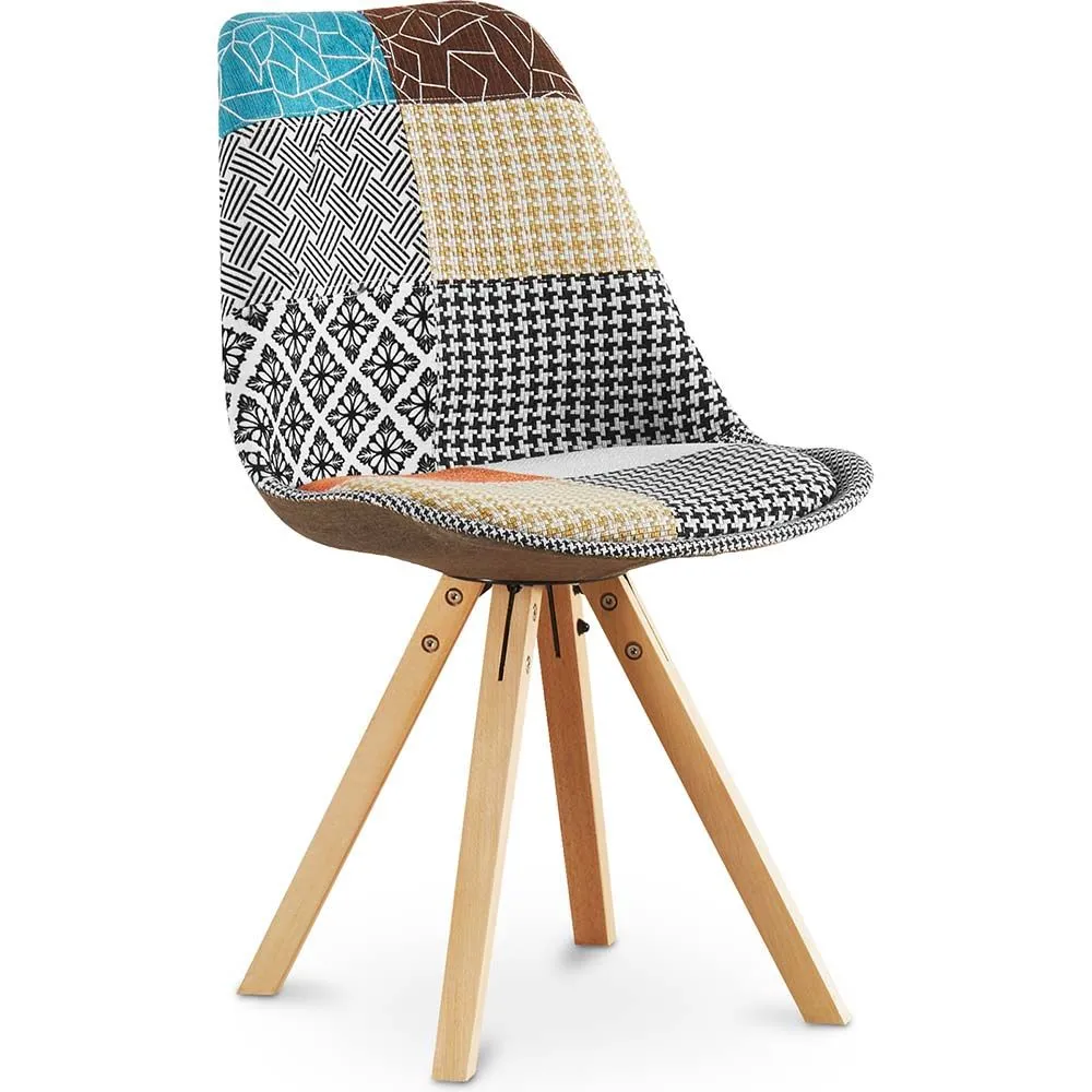 Silla de Comedor - Tapizada en Patchwork - Patty image 8