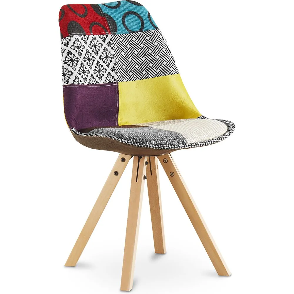 Silla de Comedor - Tapizada en Patchwork - Ray image 8