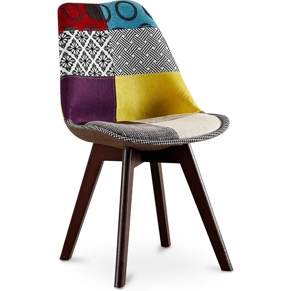 Silla de Comedor - Tapizada en Patchwork - Ray image 8