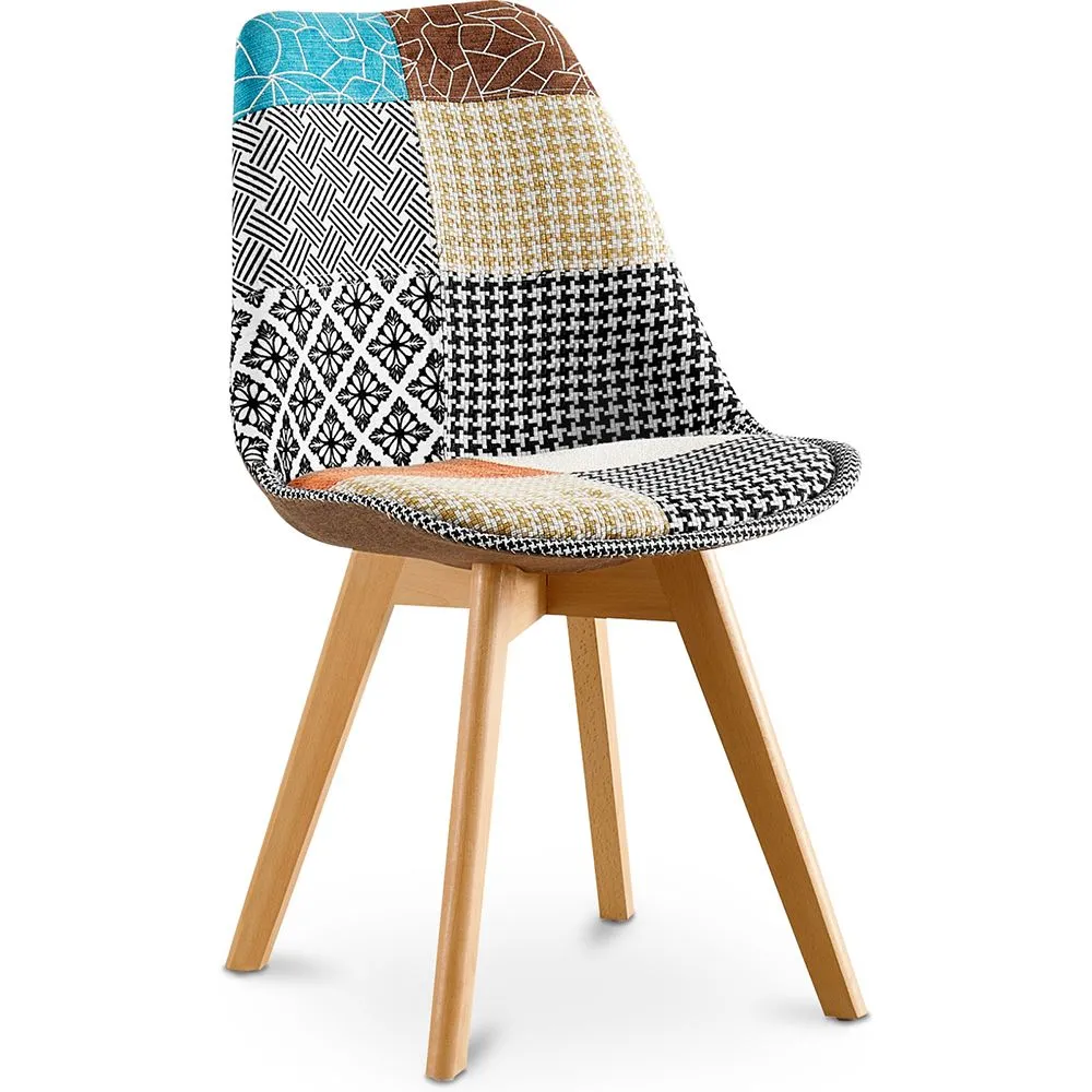 Silla de Comedor - Tapizada en Patchwork - Nueva Edición - Patty image 8
