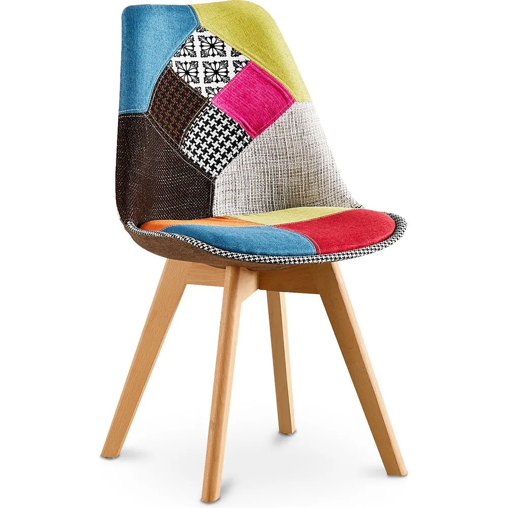 Silla de Comedor Tapizada en Patchwork  - Simona image 8
