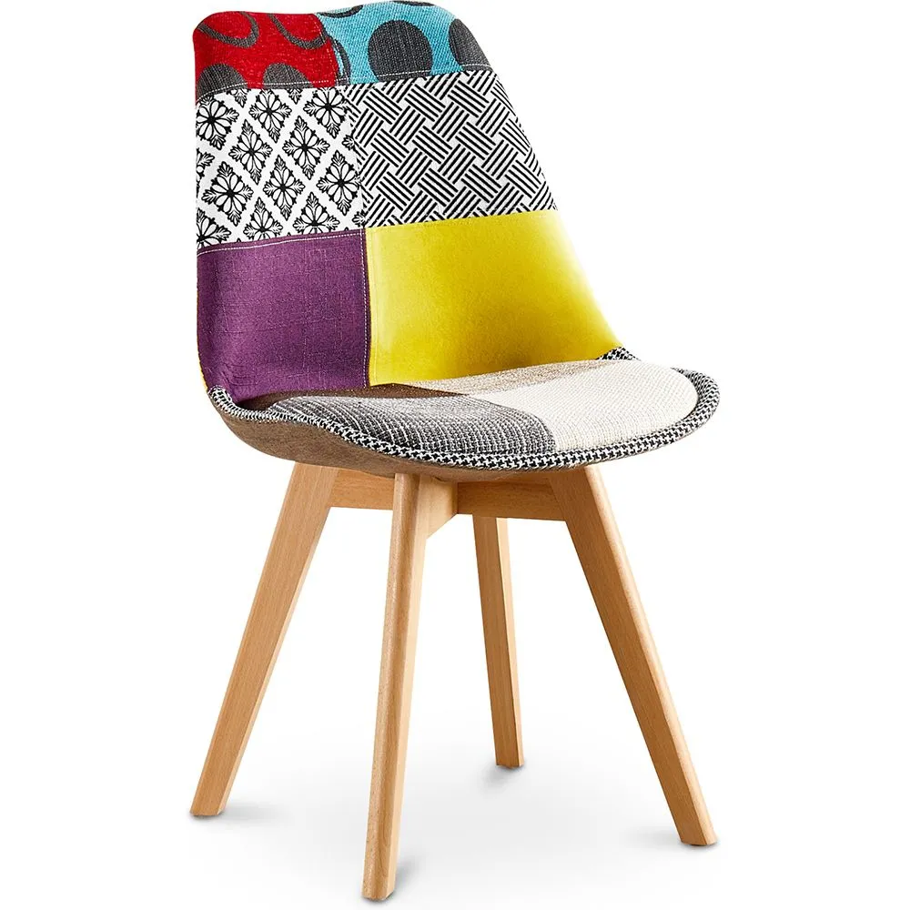 Silla de Comedor - Tapizada en Patchwork  - Ray image 8