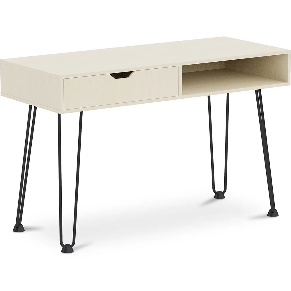 Escritorio de Madera con cajón - Diseño Escandinavo - Andor image 8