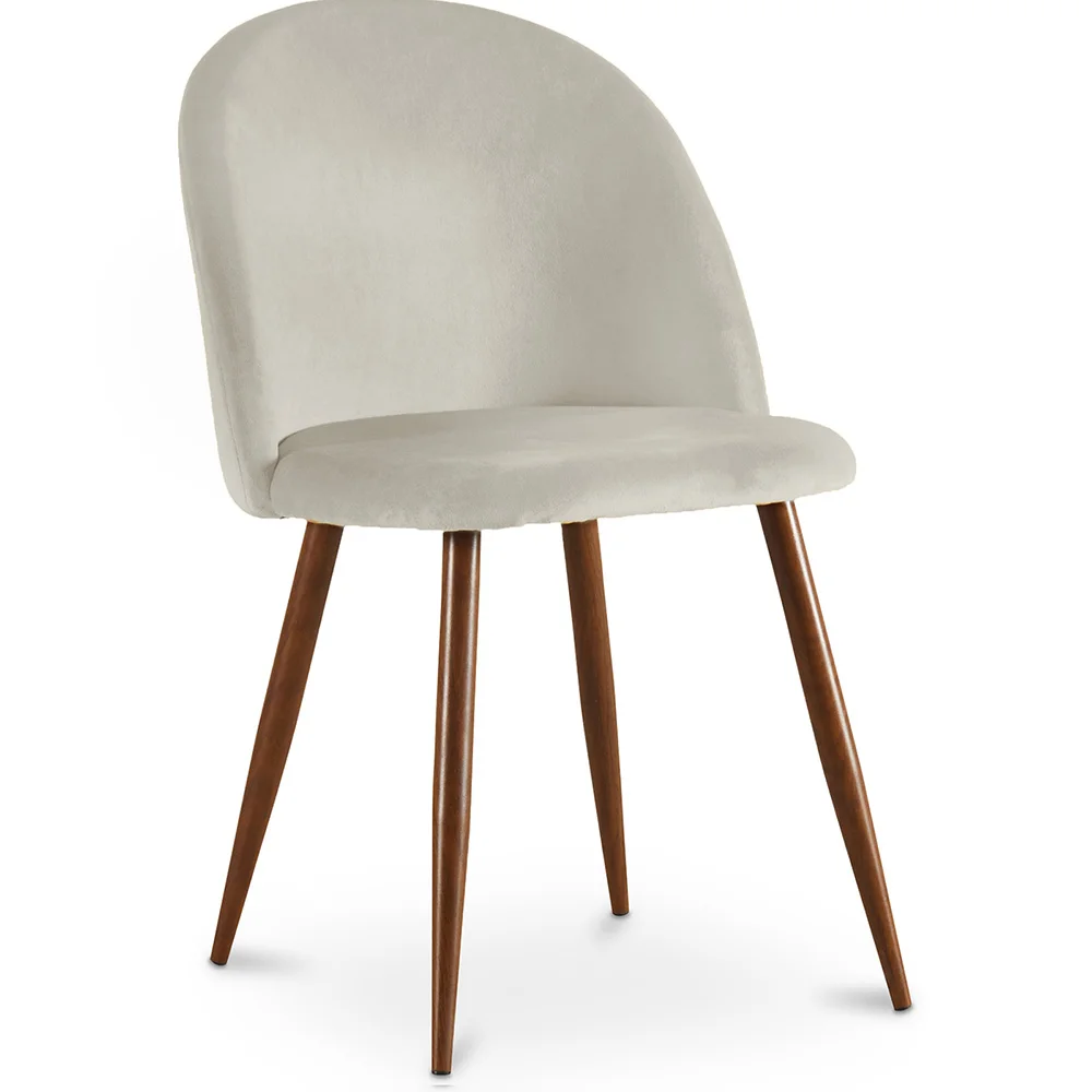 Silla de Comedor - Tapizada en Tercipelo - Diseño Escandinavo - Evelyne image 8