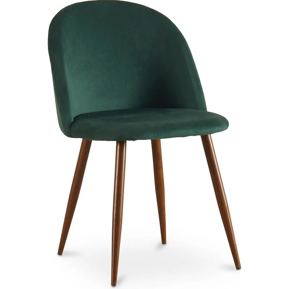 Silla de Comedor - Tapizada en Tercipelo - Diseño Escandinavo - Evelyne image 8