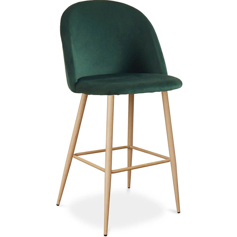 Taburete Tapizado en Terciopelo - Diseño Escandinavo - Evelyne image 8