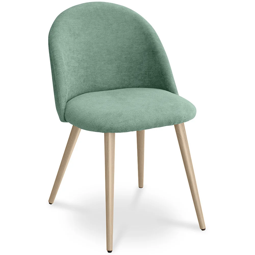 Silla de Comedor - Tapizada en Tela - Estilo Escandinavo - Evelyne  image 8