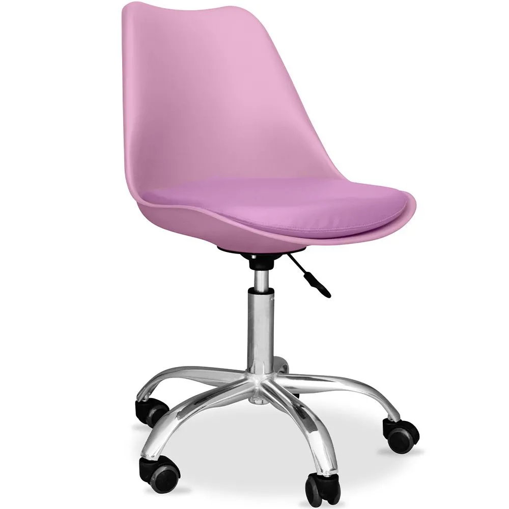 Silla de Oficina con Ruedas - Silla de Escritorio Giratoria  - Tulip image 8