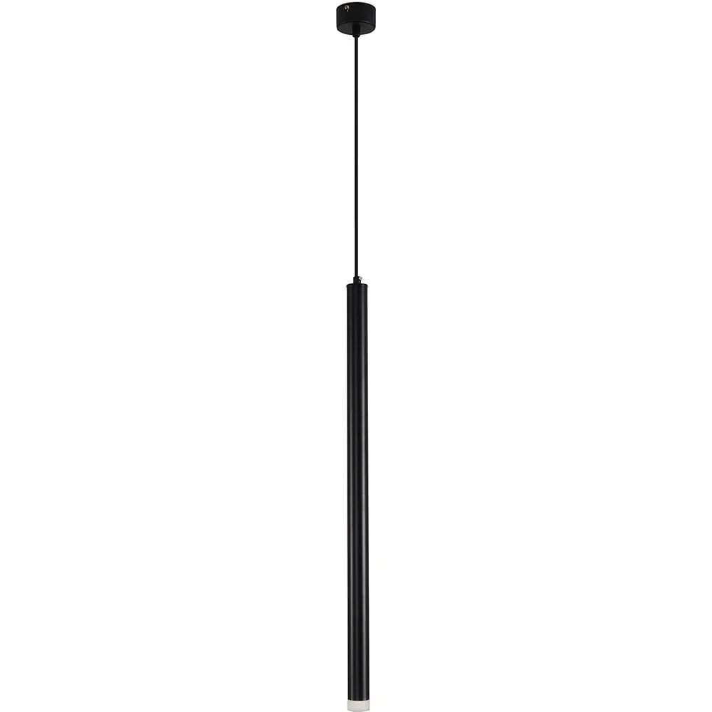 Lámpara de Techo Tubo LED - Lámpara Colgante en Negro - 60cm - Bruna image 8