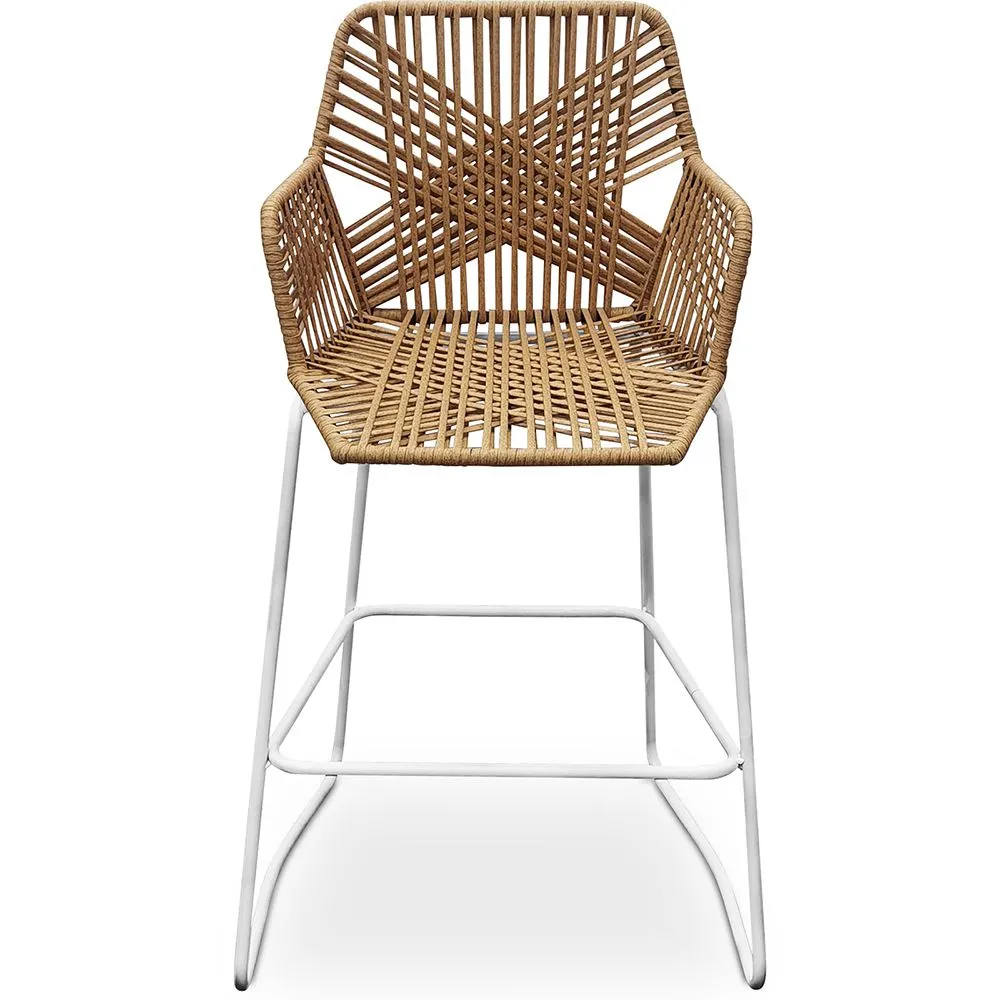 Taburete de Diseño Boho Bali de Ratán - 75cm - Tale image 8
