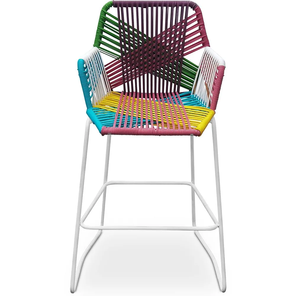 Taburete de Diseño Boho Bali de Ratán - 75cm - Tale image 8