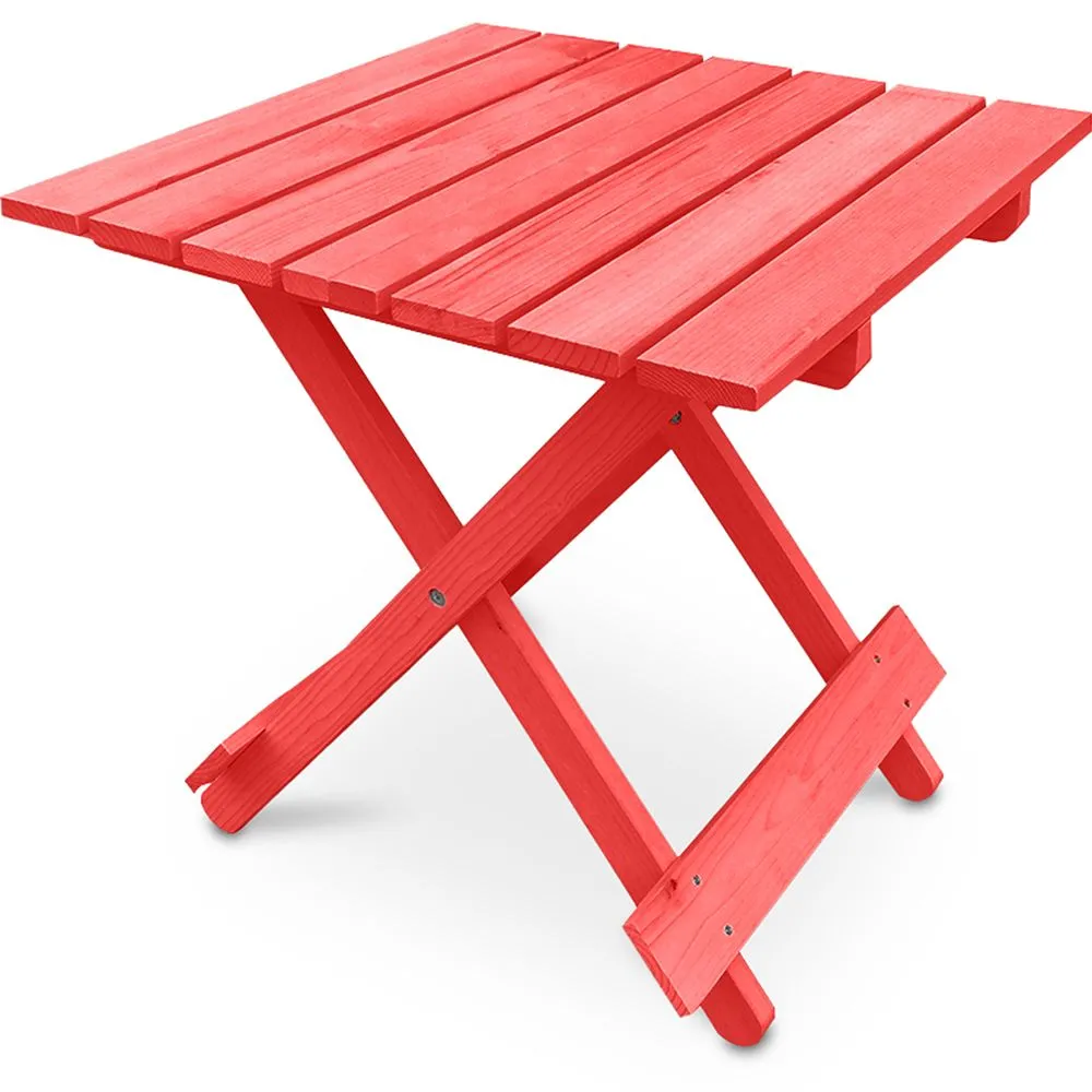 Mesa de jardín - Mesa de Madera Auxiliar Adirondack - Alana image 8