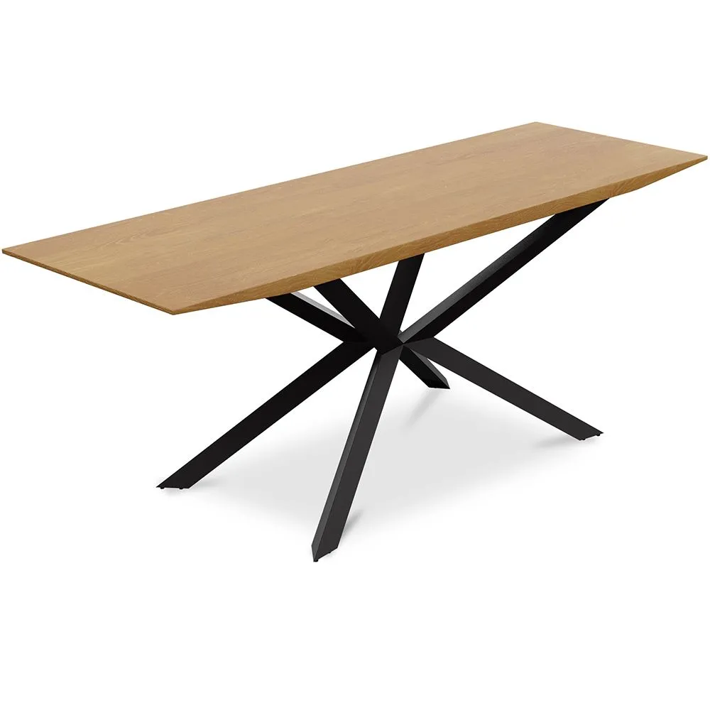 Mesa de Comedor Rectangular - Industrial Madera y Metal - Danr  image 8