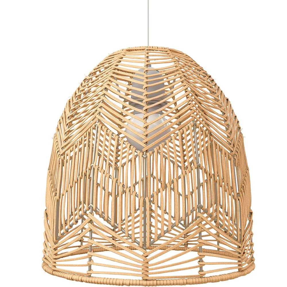 Lámpara de Techo de Ratán - Lámpara Colgante Diseño Boho Bali - Bu image 8