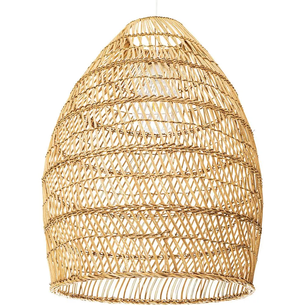 Lámpara de Techo de Ratán - Lámpara Colgante Diseño Boho Bali - 50cm - Puong image 8