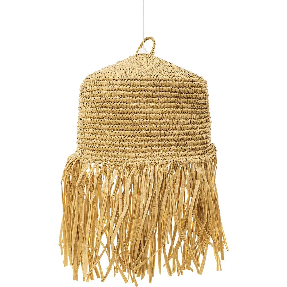 Lámpara de Techo de Rafia - Lámpara Colgante Diseño Boho Bali - Lanui image 8