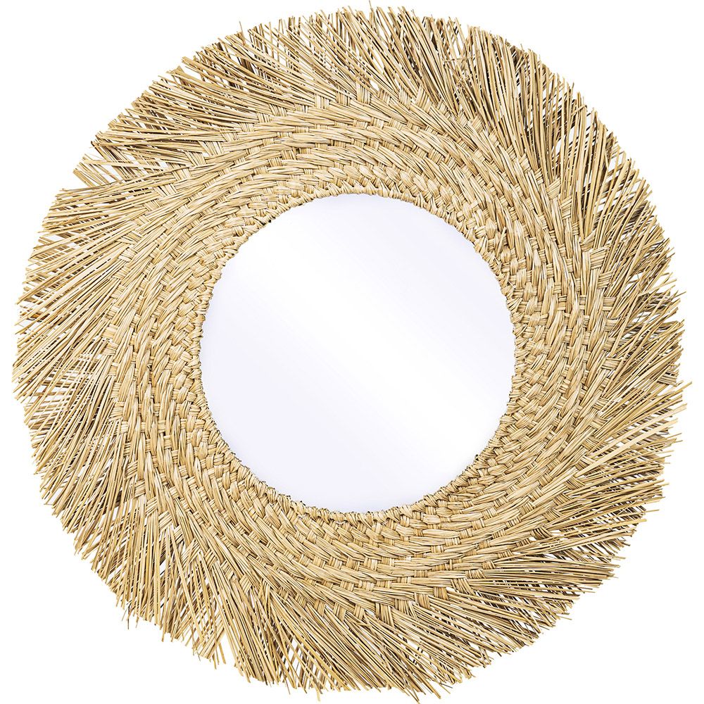 Espejo de Pared - Diseño Redondo Boho Bali (60 cm) - Rewu image 8