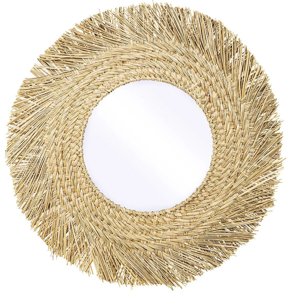 Espejo de Pared - Diseño Redondo Boho Bali (60 cm) - Rewu image 8