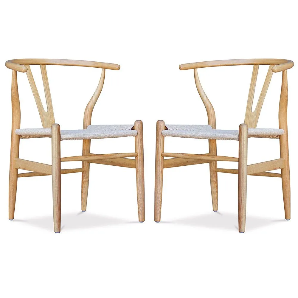 Pack de 2 Sillas de Comedor de Madera - Estilo Escandinavo - Wish image 8