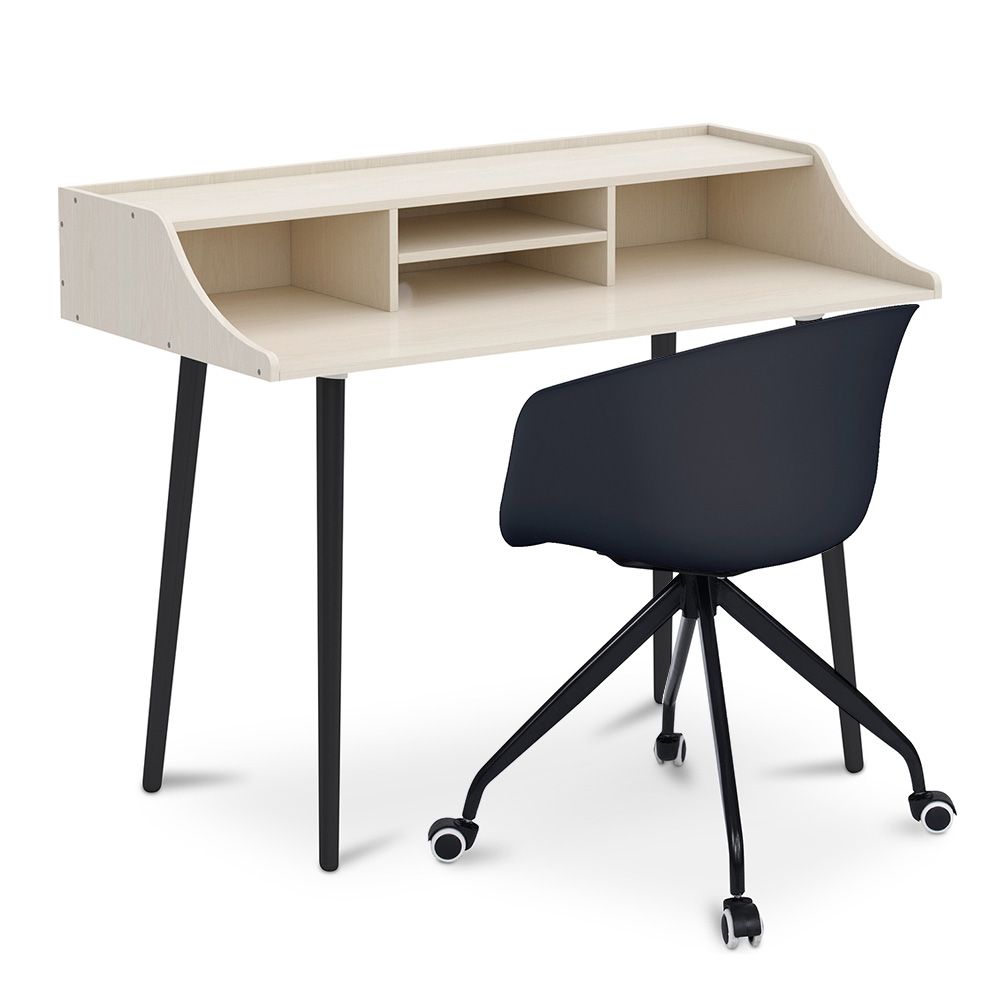 Escritorio de Madera - Diseño Escandinavo -Torkel + Silla de Escritorio de Diseño - Joan image 8