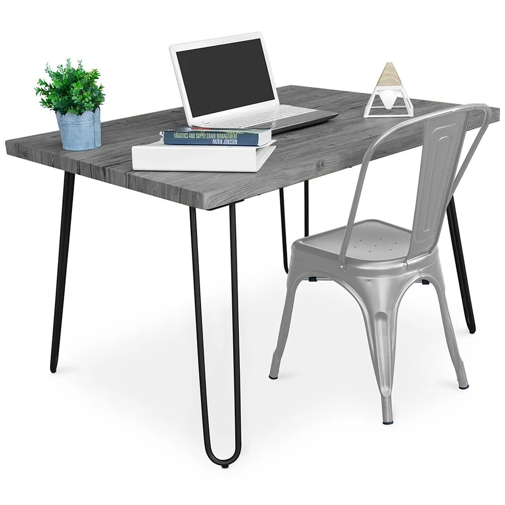 Pack Escritorio - Diseño Industrial 120cm - Hairpin + Silla de Comedor - Stylix image 8