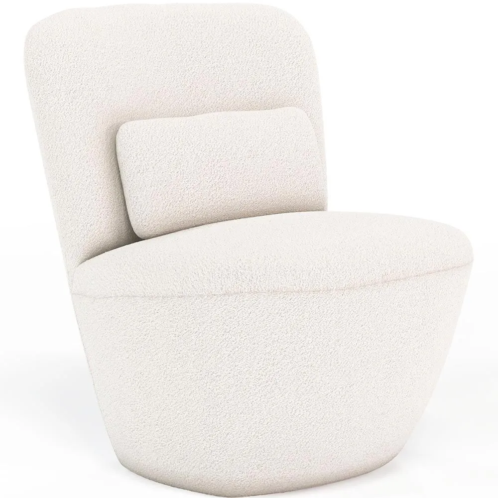 Sillón de Diseño - Tapizado en Tela Bouclé - Carla image 8