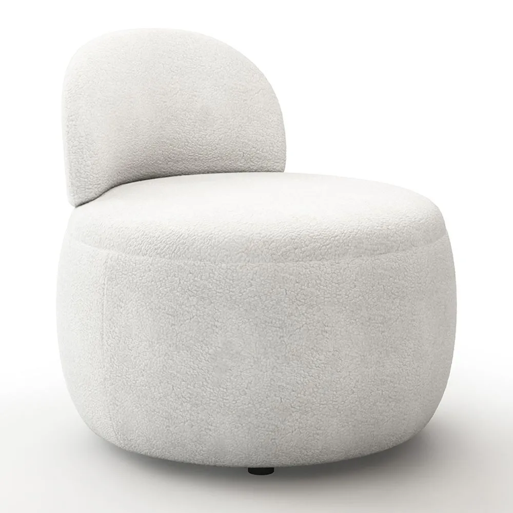 Sillón de Diseño - Tapizado en Tela Bouclé - Melanie image 8