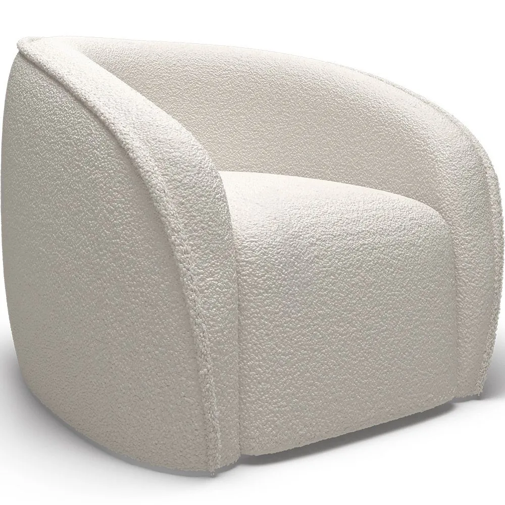 Sillón con Reposabrazos - Tapizado en Tela Bouclé - Seral image 8