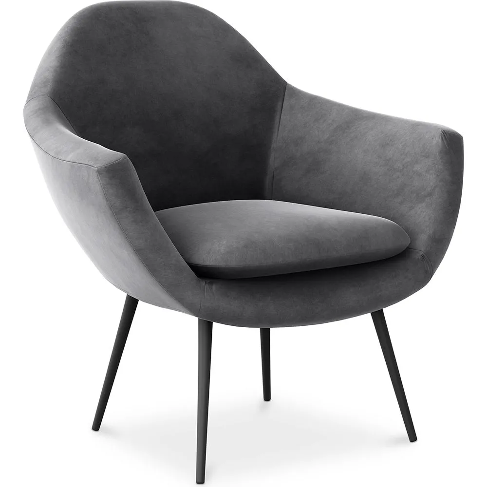 Sillón con Reposabrazos - Tapizado en Terciopelo - Eila image 8