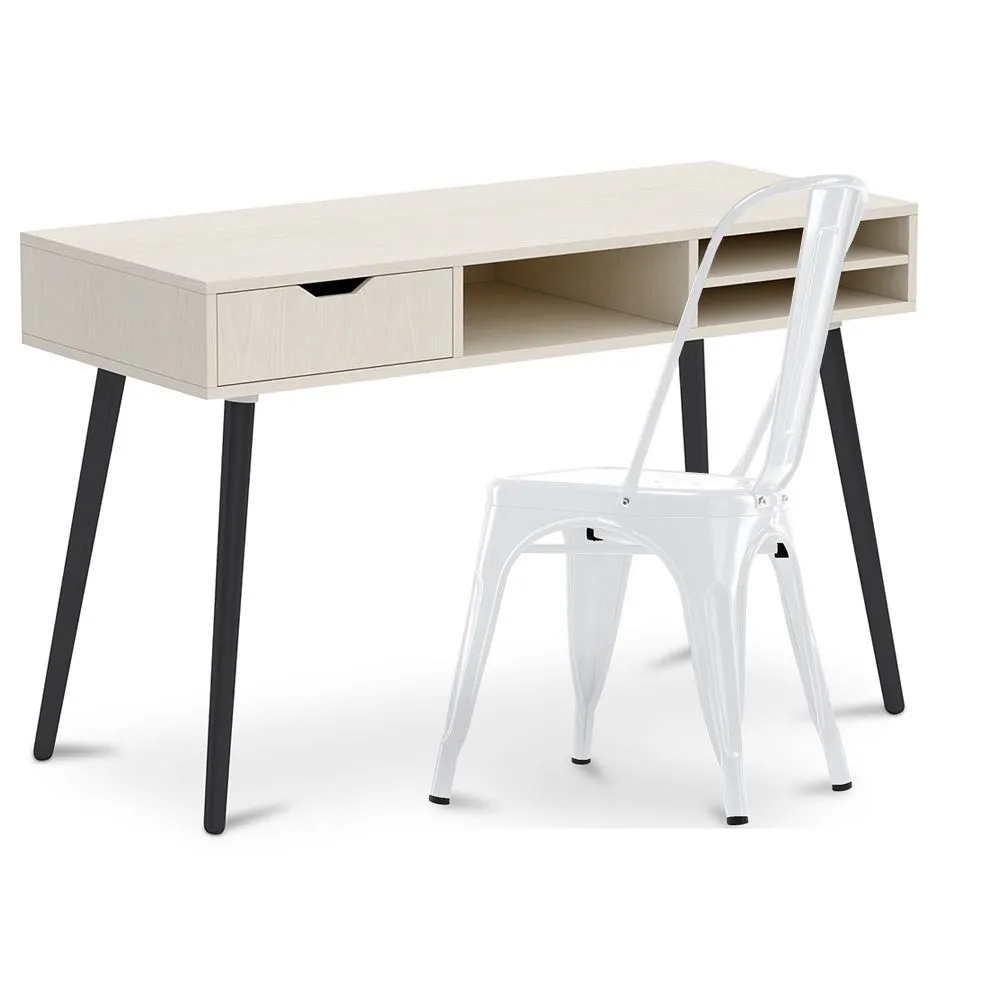 Escritorio de Madera - Diseño Escandinavo - Beckett + Silla de Comedor - Stylix image 8
