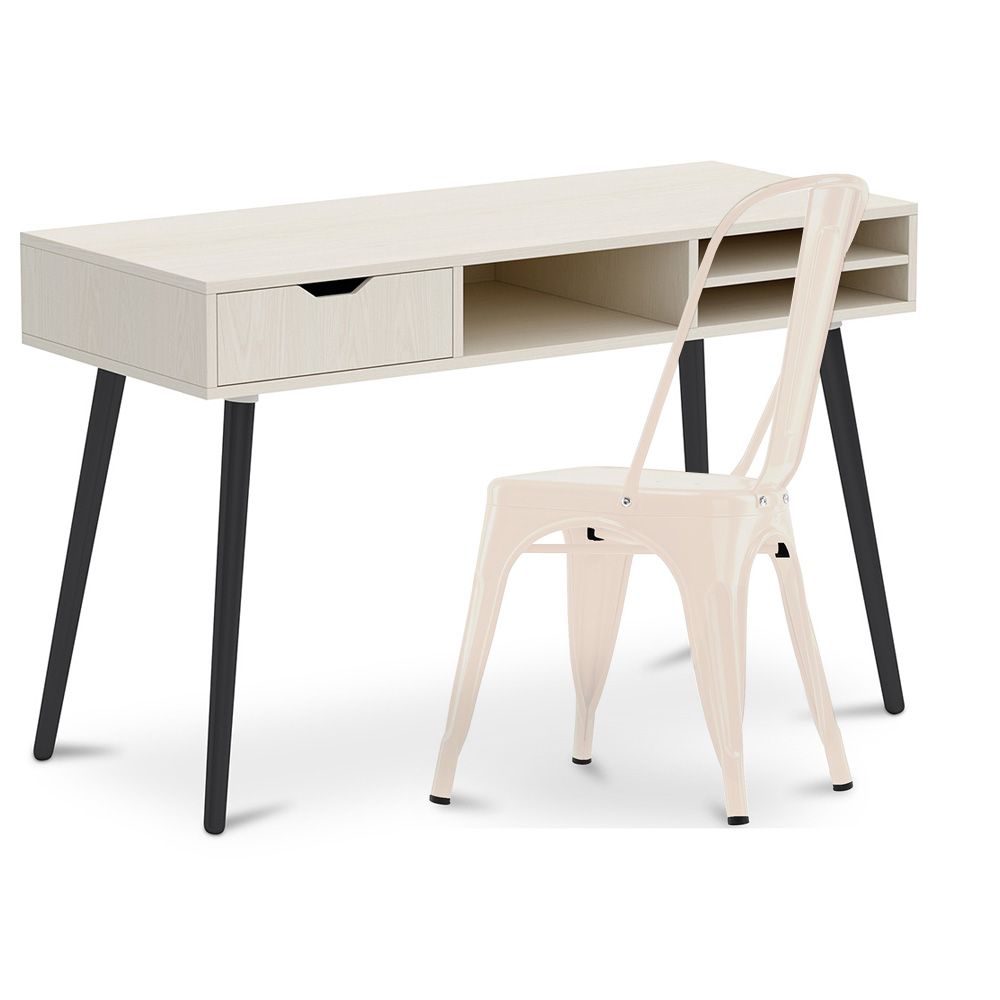 Escritorio de Madera - Diseño Escandinavo - Beckett + Silla de Comedor - Stylix image 8