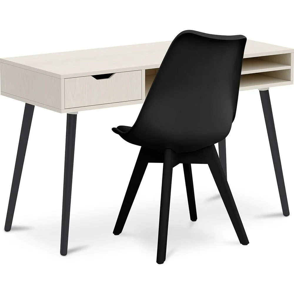 Pack Escritorio de Madera - Diseño Escandinavo - Beckett  + Silla de Comedor - Diseño Escandinavo - Denisse image 8