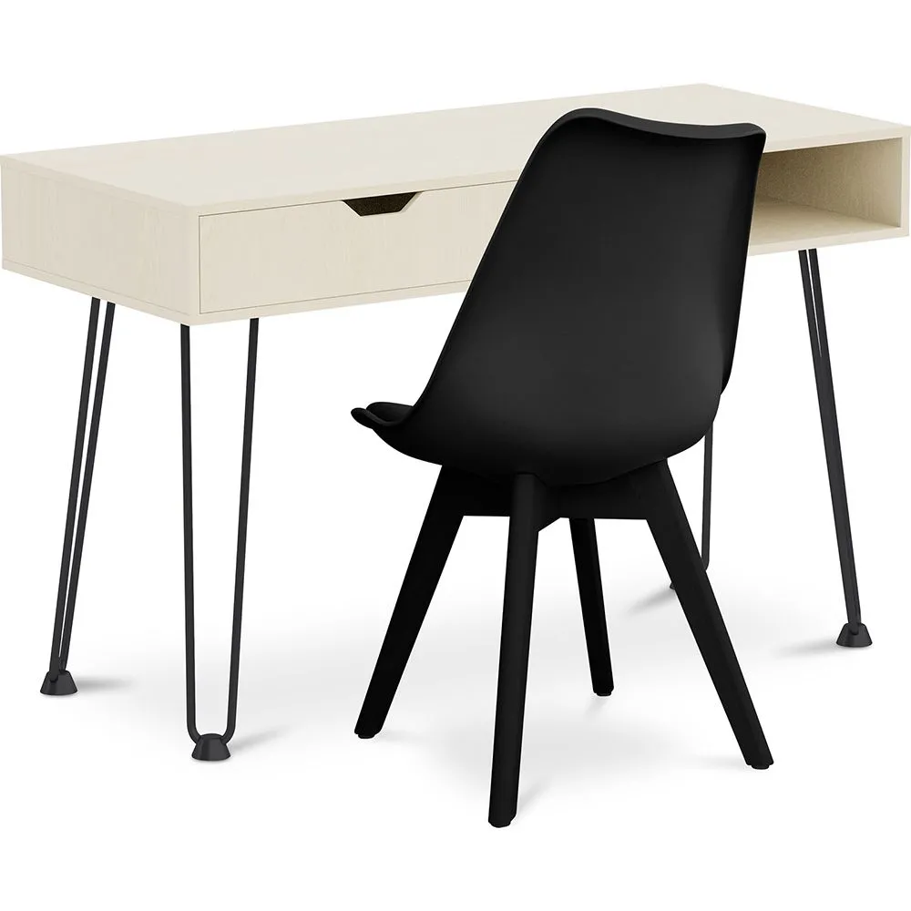 Pack Escritorio de Madera - Diseño Escandinavo - Andor + Silla de Comedor - Diseño Escandinavo - Denisse  image 8