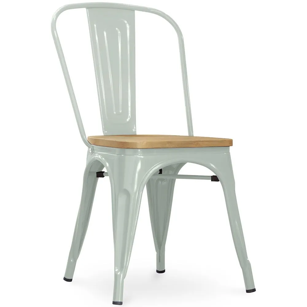 Silla de Comedor - Diseño Industrial - Acero y Madera - Nueva Edición - Stylix image 8