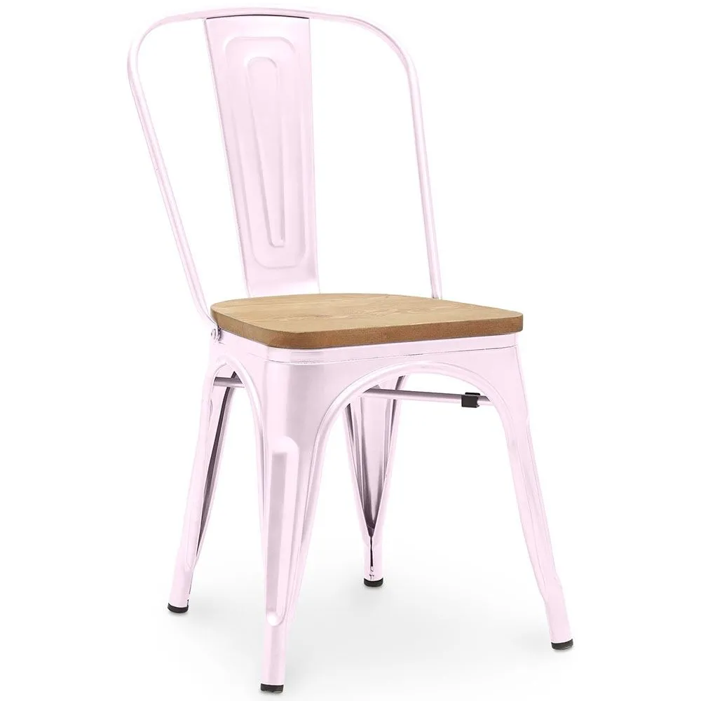 Silla de Comedor - Diseño Industrial - Acero y Madera - Nueva Edición - Stylix image 8