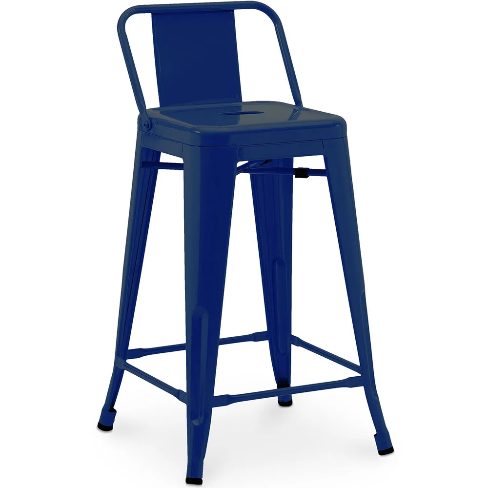 Taburete de Bar con Respaldo - Diseño Industrial - 60cm - New Edition - Stylix  image 8