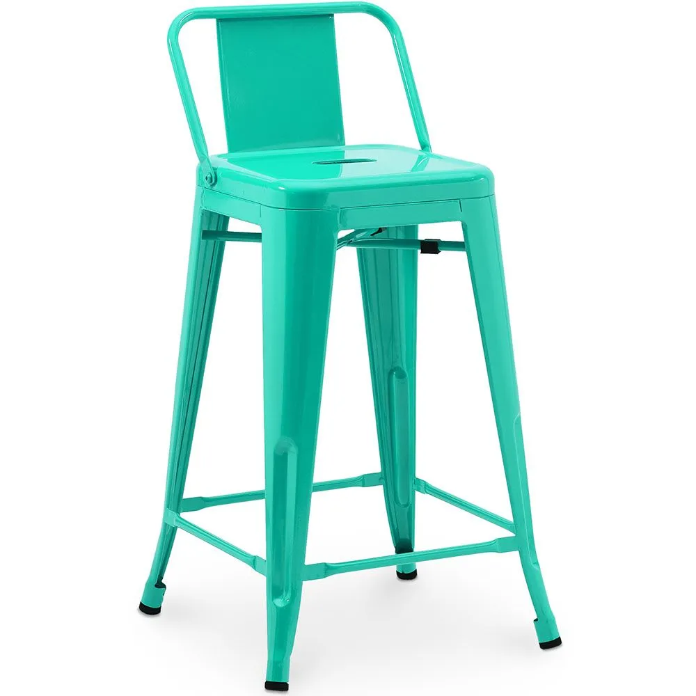 Taburete de Bar con Respaldo - Diseño Industrial - 60cm - New Edition - Stylix  image 8
