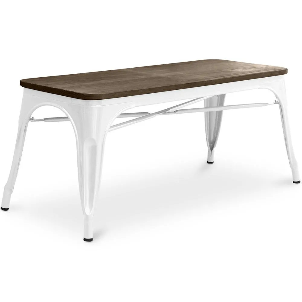 Banco Diseño Industrial - Madera y Metal - Stylix image 8