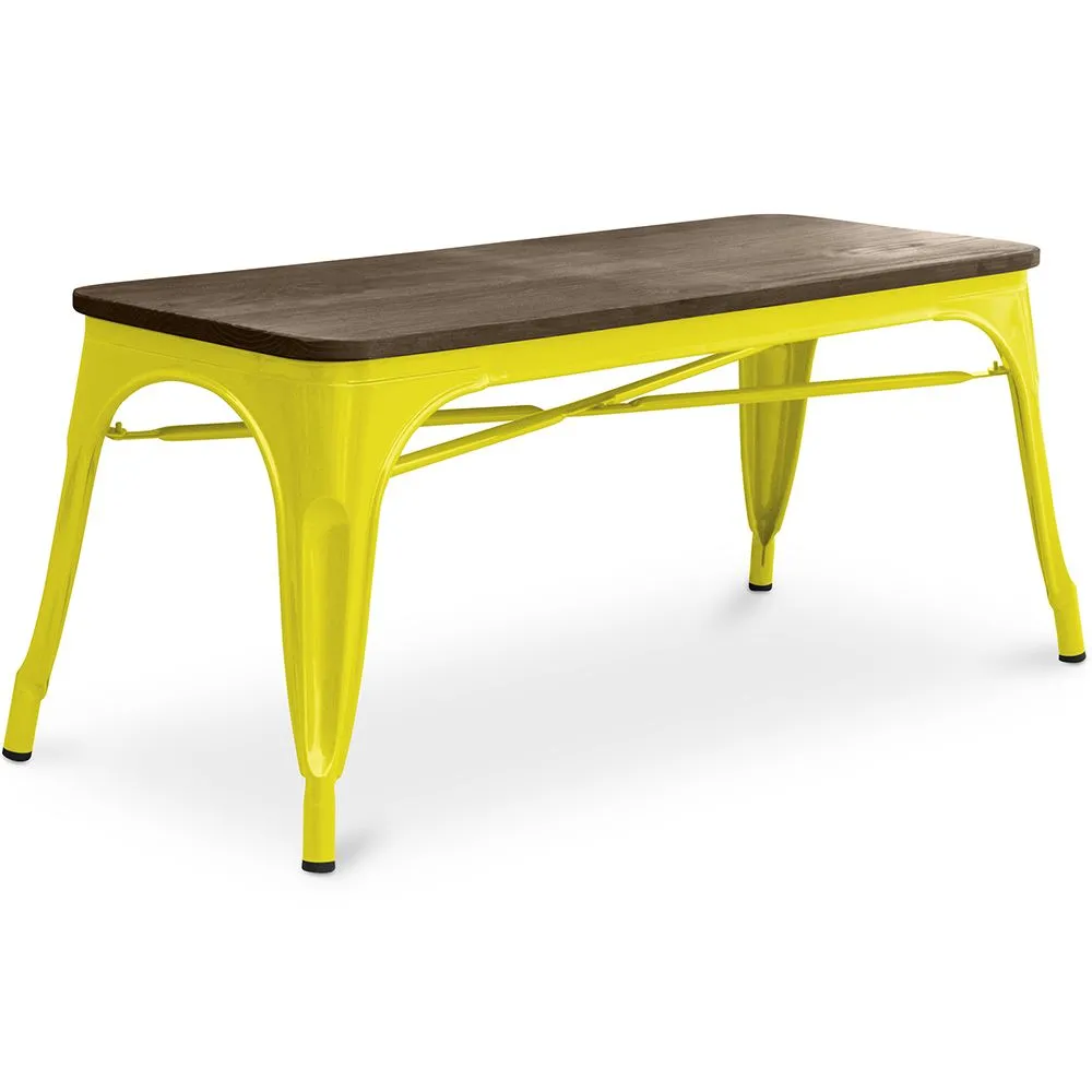 Banco Diseño Industrial - Madera y Metal - Stylix image 8