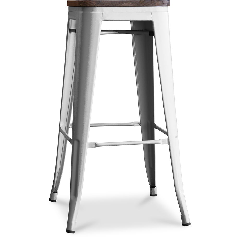 Taburete de Bar - Diseño Industrial - Madera y Acero - 76 cm - New Edition- Stylix image 8